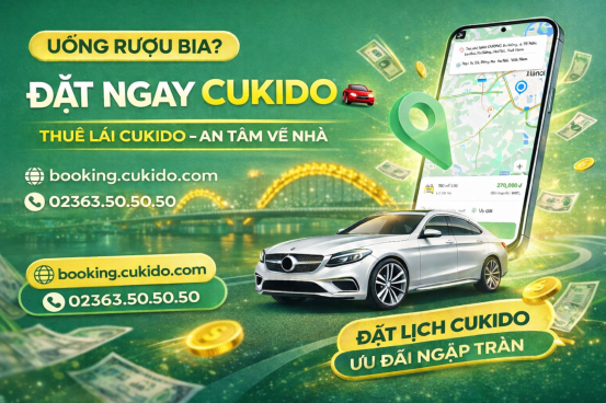 Bạn không lái được? Cukido sẽ thay bạn